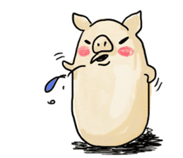 manmaru pig sticker #3332112