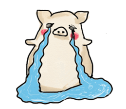 manmaru pig sticker #3332113