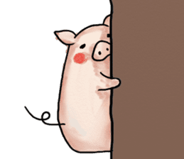 manmaru pig sticker #3332115