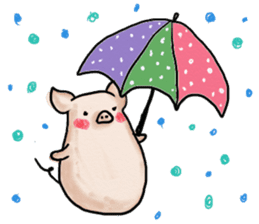 manmaru pig sticker #3332117