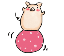 manmaru pig sticker #3332128