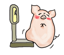 manmaru pig sticker #3332129