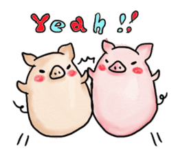 manmaru pig sticker #3332131