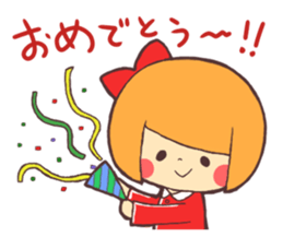 Girl wearing a variety of hood sticker #3332358