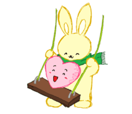 Be moved to tears (Heart & Rabbit) sticker #3333702
