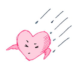Be moved to tears (Heart & Rabbit) sticker #3333712