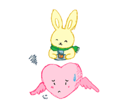 Be moved to tears (Heart & Rabbit) sticker #3333716