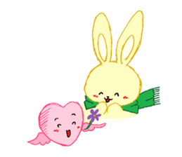 Be moved to tears (Heart & Rabbit) sticker #3333720