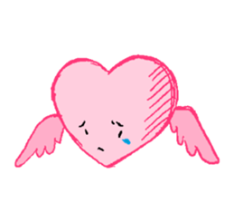 Be moved to tears (Heart & Rabbit) sticker #3333725