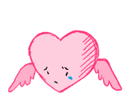 Be moved to tears (Heart & Rabbit) sticker #3333725