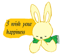 Be moved to tears (Heart & Rabbit) sticker #3333737