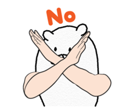 Funny Polar Bear sticker #3334403