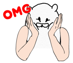 Funny Polar Bear sticker #3334405