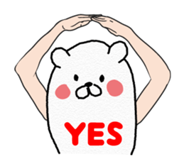 Funny Polar Bear sticker #3334407