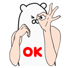 Funny Polar Bear sticker #3334416