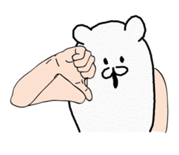 Funny Polar Bear sticker #3334420