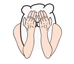 Funny Polar Bear sticker #3334422