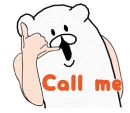 Funny Polar Bear sticker #3334425