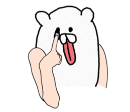 Funny Polar Bear sticker #3334426