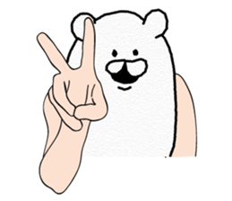 Funny Polar Bear sticker #3334429