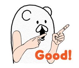 Funny Polar Bear sticker #3334433