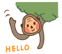Cute Little Monkey sticker #3336002