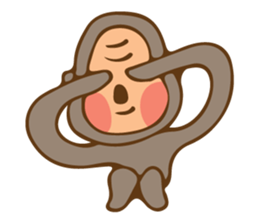 Cute Little Monkey sticker #3336007