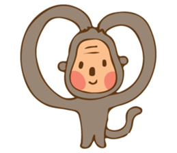 Cute Little Monkey sticker #3336011