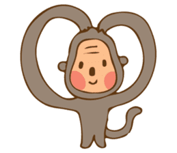 Cute Little Monkey sticker #3336011