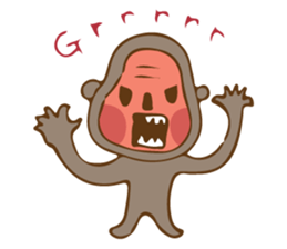 Cute Little Monkey sticker #3336012