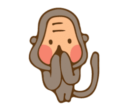 Cute Little Monkey sticker #3336015