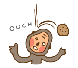 Cute Little Monkey sticker #3336016