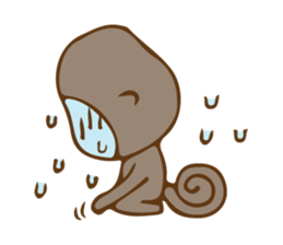 Cute Little Monkey sticker #3336026