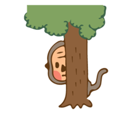 Cute Little Monkey sticker #3336028