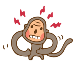 Cute Little Monkey sticker #3336032