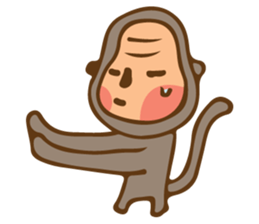 Cute Little Monkey sticker #3336039