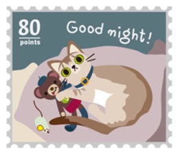 Nelco Cat postage sticker #3336483