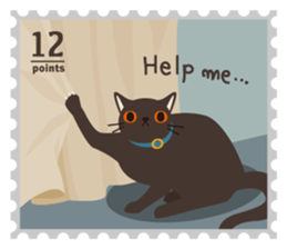 Nelco Cat postage sticker #3336503