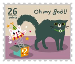 Nelco Cat postage sticker #3336515