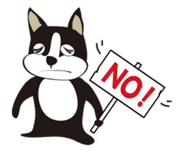 boschee of the Boston terrier sticker #3336902