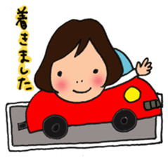 office lady HANAchan sticker #3337525