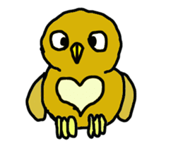 FUKU of an owl sticker #3337922