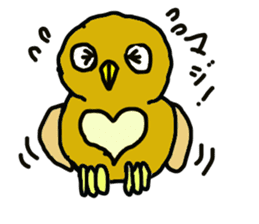 FUKU of an owl sticker #3337925