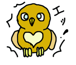 FUKU of an owl sticker #3337929