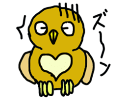 FUKU of an owl sticker #3337930