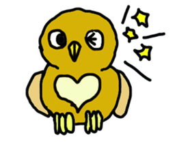 FUKU of an owl sticker #3337931
