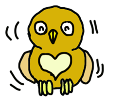 FUKU of an owl sticker #3337932