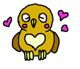 FUKU of an owl sticker #3337939