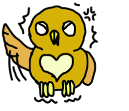 FUKU of an owl sticker #3337943
