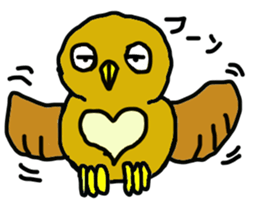 FUKU of an owl sticker #3337958